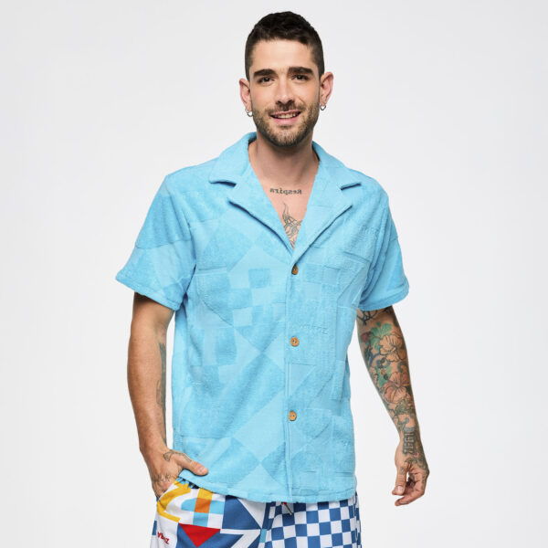 Zumba Rays Terry Button Down - Image 4