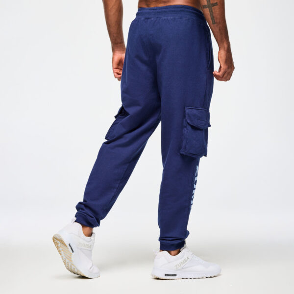 Blue Jean Men's Knit Denim Cargo Pants - Image 5