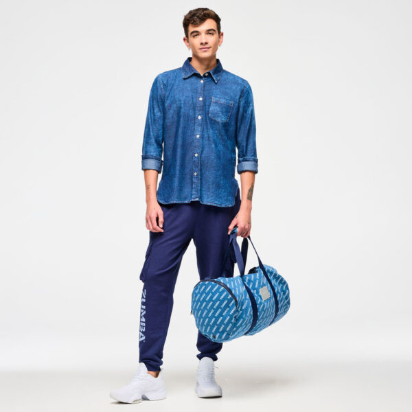 Blue Jean Duffle Bag - Image 4