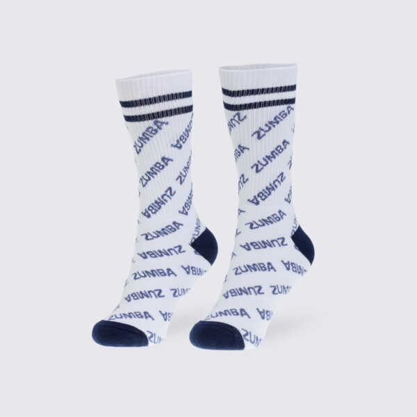 Blue Jean High Socks - White - Image 2