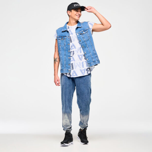 Blue Jean Long Denim Vest - Image 5
