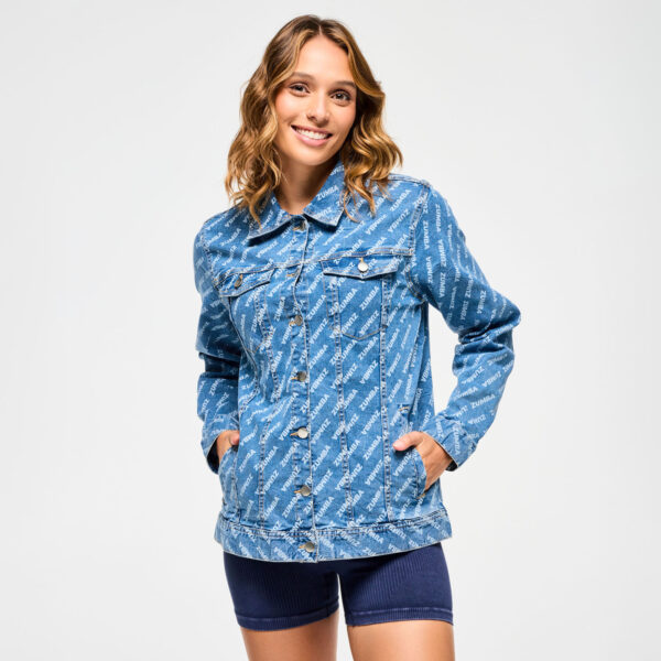 Blue Jean Long Denim Jacket - Image 2