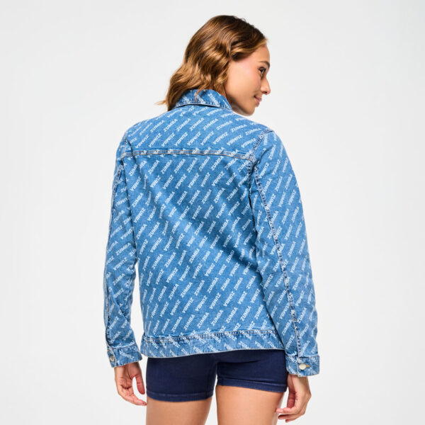 Blue Jean Long Denim Jacket - Image 5