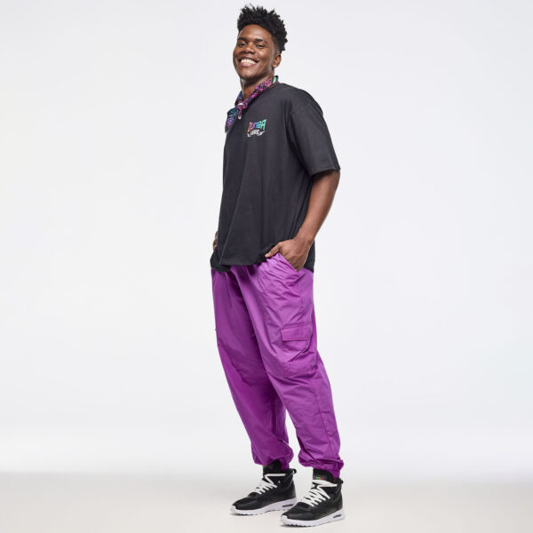 Zumba Libre Parachute Cargo Pants With Elastic Waistband - Image 3