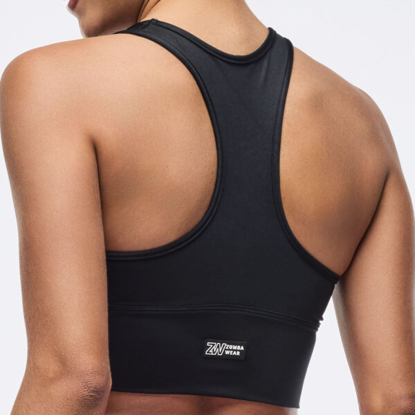 Zumba Libre Shiny Longline Ruched Bra - Image 2