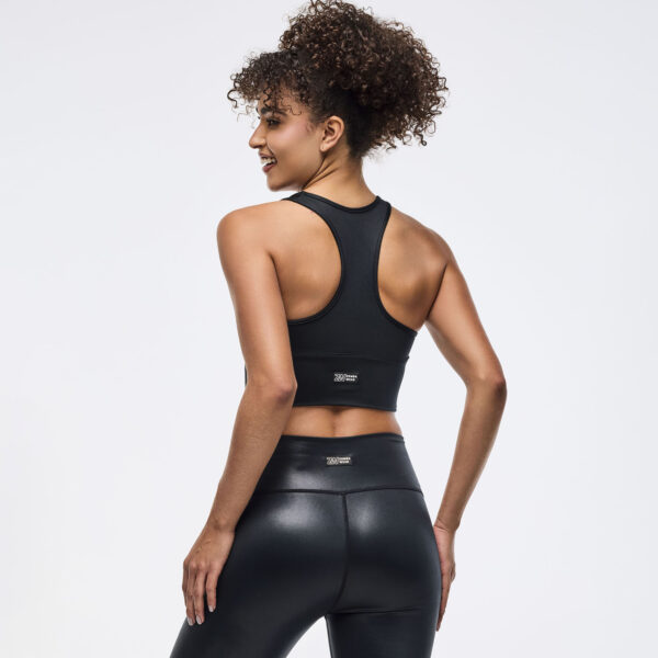 Zumba Libre Shiny Longline Ruched Bra - Image 4