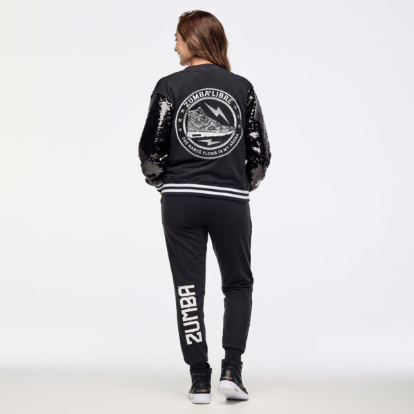 Zumba Libre Bomber Jacket With Sequin Sleeves - Image 2