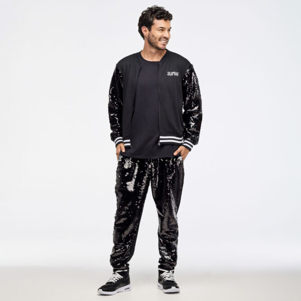 Zumba Libre Bomber Jacket With Sequin Sleeves - Image 5
