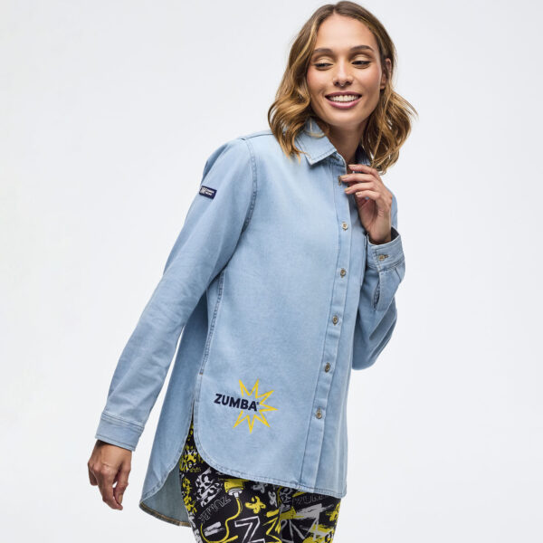 Sizzlin' Long Sleeve High Low Button Down - Image 4