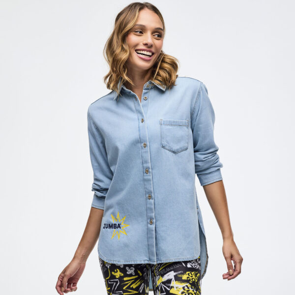 Sizzlin' Long Sleeve High Low Button Down - Image 5