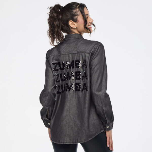 Zumba Sparkle Button Down - Image 9