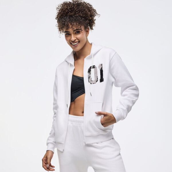 Zumba Sparkle Oversized Zip-Up Hoodie - Image 3