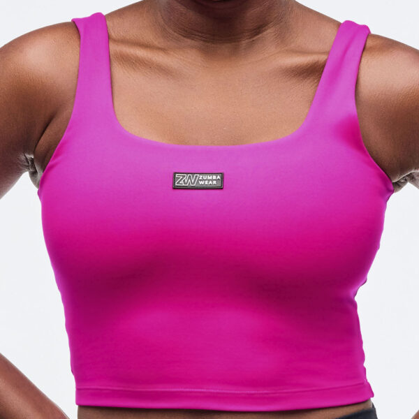 Sizzlin' Square Neck Crop Tank With Shelf Bra - Image 5
