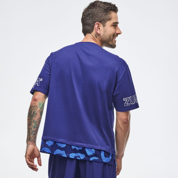 Sizzlin' Men's Crew Neck Tee With Double Layered Hem - Image 2