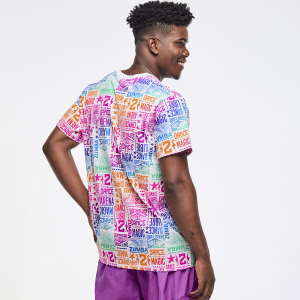Zumba Libre Crew Neck Tee - White/Pink - Image 2