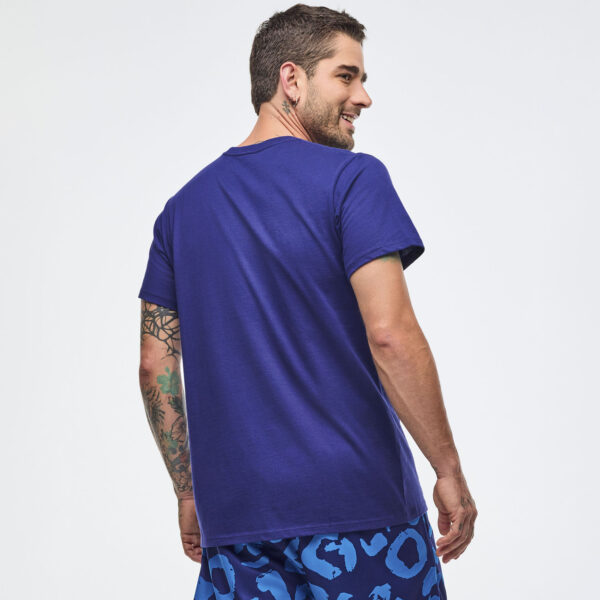 Sizzlin' Crew Neck Tee - Soft Navy - Image 4