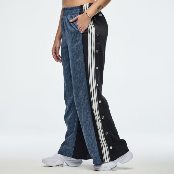 ZW Wide Leg Pants With Side Snap Placket - Image 2