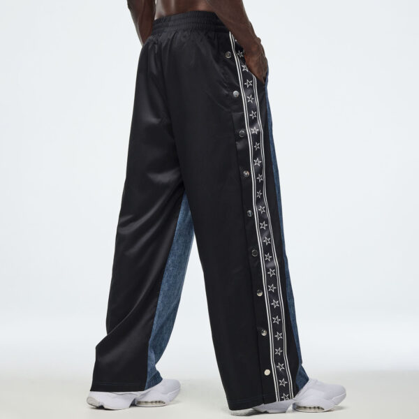 ZW Wide Leg Pants With Side Snap Placket - Image 8