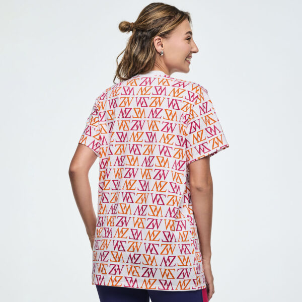 Class of 2001 Unisex Crew Neck Tee - White/Pink - Image 2